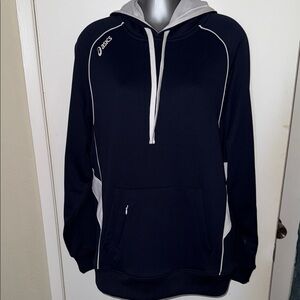 ASICS Navy and white Hoodie